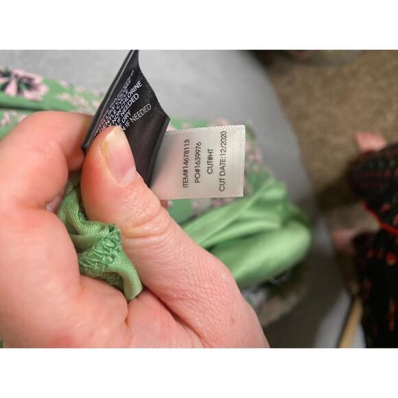 Torrid womens 3X green floral sun dress lined ruffle smocked midi lightweight - Picture 10 of 12